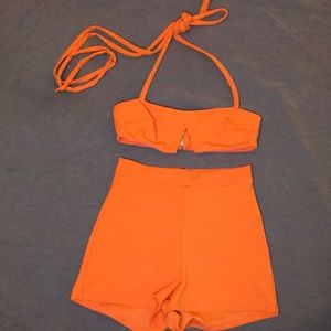 Orange two-piece set